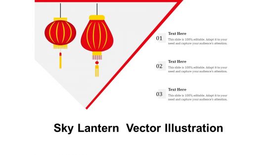 Sky Lantern Vector Illustration Ppt PowerPoint Presentation File Slide Portrait PDF