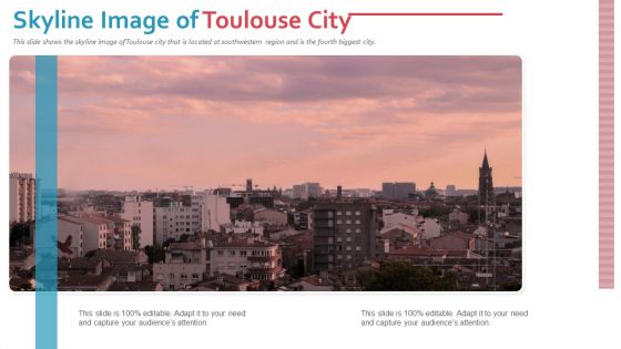 Skyline Image Of Toulouse City PowerPoint Presentation Ppt Template PDF