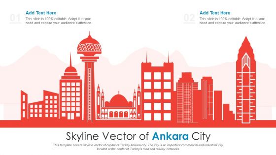 Skyline Vector Of Ankara City PowerPoint Presentation PPT Template PDF
