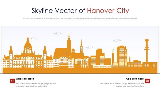 Skyline Vector Of Hanover City PowerPoint Presentation PPT Template PDF