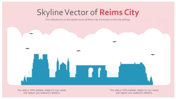 Skyline Vector Of Reims City PowerPoint Presentation Ppt Template PDF