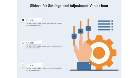 Sliders For Settings And Adjustment Vector Icon Ppt PowerPoint Presentation File Background PDF