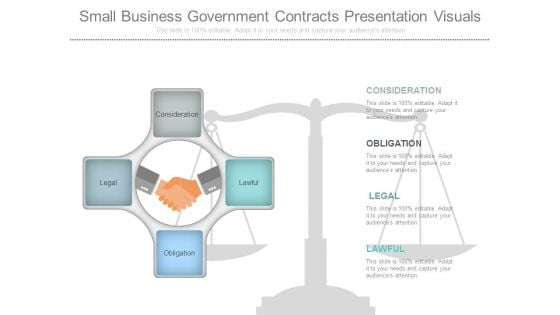 Small Business Government Contracts Presentation Visuals Small Business Government Contracts Presentation Visuals