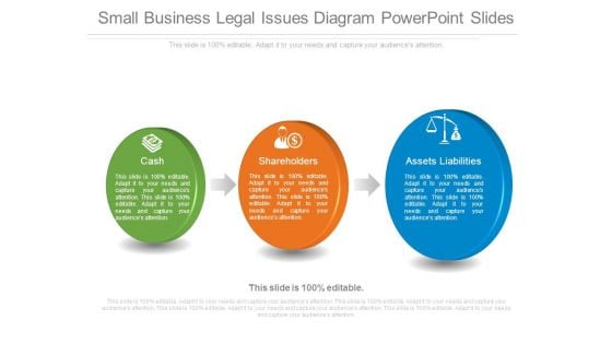 Small Business Legal Issues Diagram Powerpoint Slides