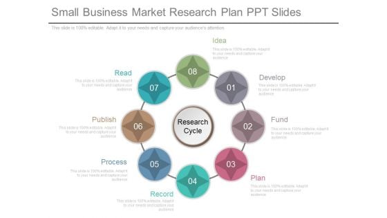 Small Business Market Research Plan Ppt Slides