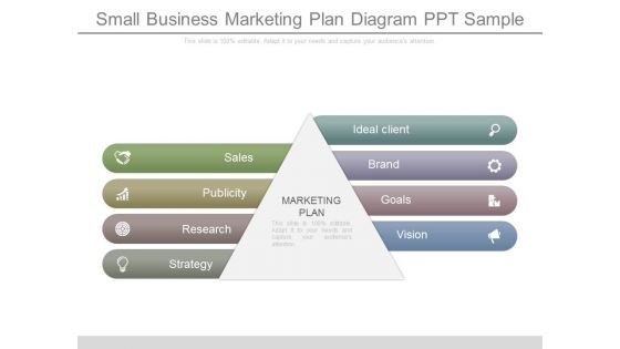 Small Business Marketing Plan Diagram Ppt Sample