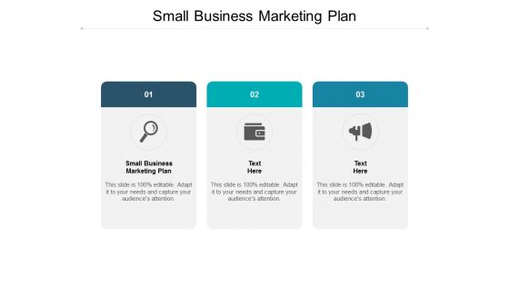 Small Business Marketing Plan Ppt PowerPoint Presentation Icon Display Cpb