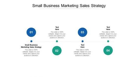 Small Business Marketing Sales Strategy Ppt PowerPoint Presentation Summary Outline Cpb