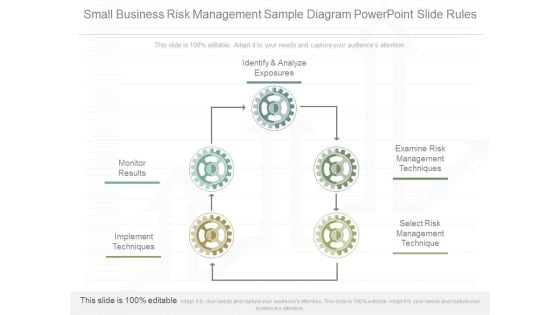 Small Business Risk Management Sample Diagram Powerpoint Slide Rules