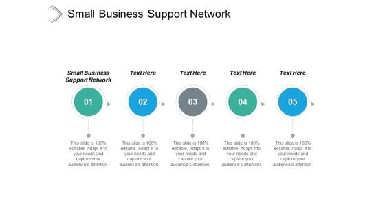 Small Business Support Network Ppt PowerPoint Presentation Summary Brochure Cpb