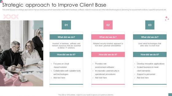 Small Business Venture Company Profile Strategic Approach To Improve Client Base Pictures PDF Small Business Venture Company Profile Strategic Approach To Improve Client Base Pictures PDF