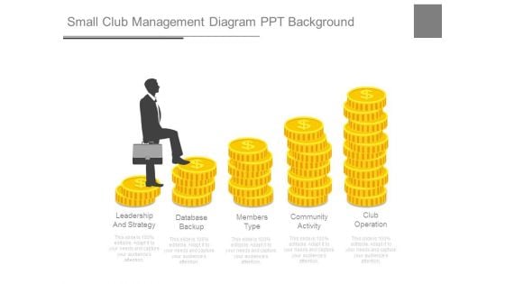 Small Club Management Diagram Ppt Background