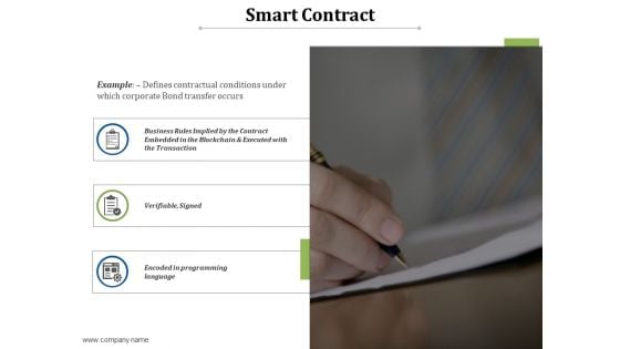 Smart Contract Ppt PowerPoint Presentation Inspiration Elements