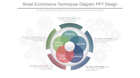 Smart Ecommerce Techniques Diagram Ppt Design