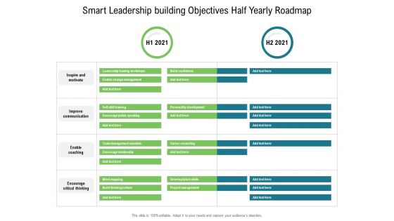 Smart Leadership Building Objectives Half Yearly Roadmap Download