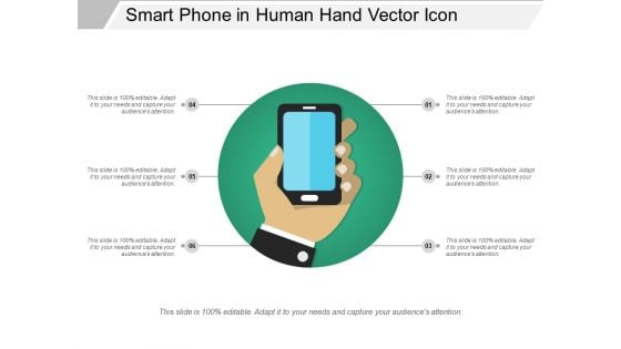 Smart Phone In Human Hand Vector Icon Ppt PowerPoint Presentation Gallery Background Image PDF