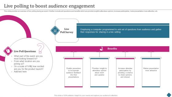 Smart Phone Launch Event Management Tasks Live Polling To Boost Audience Rules PDF