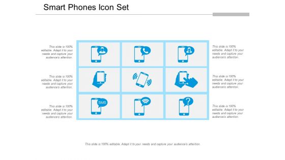 Smart Phones Icon Set Ppt PowerPoint Presentation Ideas Graphics PDF