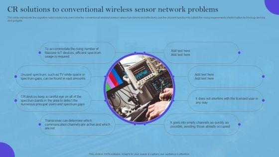 Smart Wireless Sensor Networks CR Solutions To Conventional Wireless Sensor Network Problems Brochure PDF