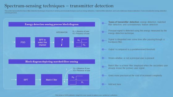 Smart Wireless Sensor Networks Spectrum Sensing Techniques Transmitter Detection Microsoft PDF