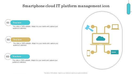 Smartphone Cloud IT Platform Management Icon Information PDF