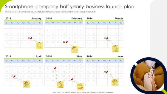 Smartphone Company Half Yearly Business Launch Plan Guidelines PDF
