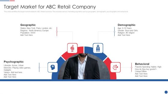 Smartwatch Firm Investment Pitch Deck Target Market For ABC Retail Company Infographics PDF