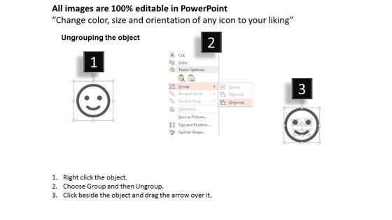 Smiley Icon With Text Space PowerPoint Templates