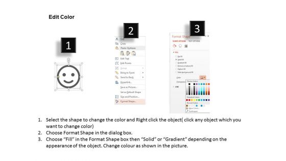 Smiley Icon With Text Space PowerPoint Templates