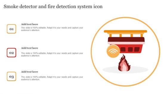 Smoke Detector And Fire Detection System Icon Inspiration PDF