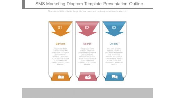 Sms Marketing Diagram Template Presentation Outline