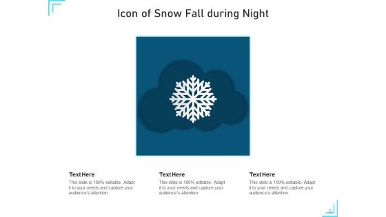 Snowflakes Icon Cloud Circle Ppt PowerPoint Presentation Complete Deck
