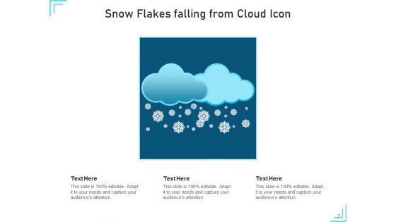 Snowflakes Icon Cloud Circle Ppt PowerPoint Presentation Complete Deck