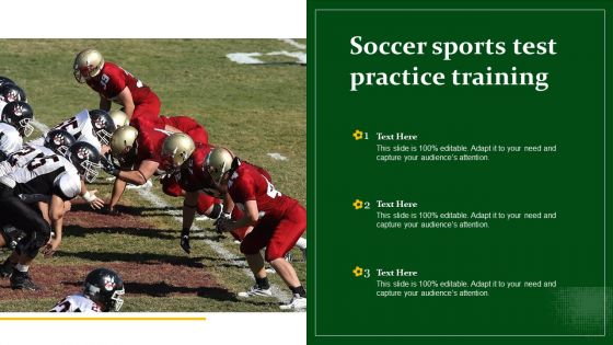 Soccer Sports Test Practice Training Ppt PowerPoint Presentation Gallery Background Designs PDF