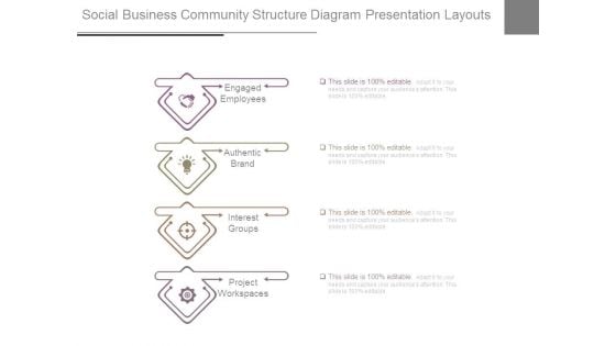 Social Business Community Structure Diagram Presentation Layouts
