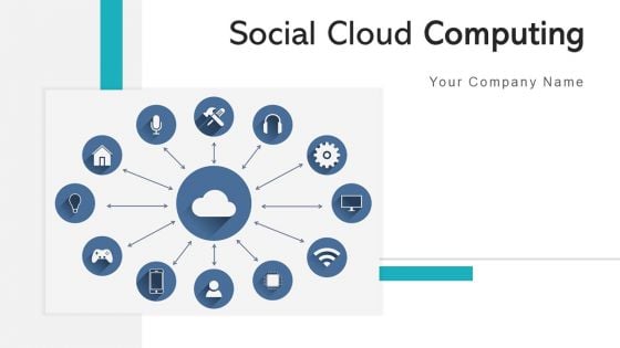 Social Cloud Computing Depicting Communication Ppt PowerPoint Presentation Complete Deck With Slides