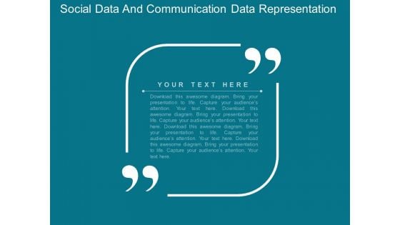 Social Data And Communication Data Representation Powerpoint Template Social Data And Communication Data Representation Powerpoint Template