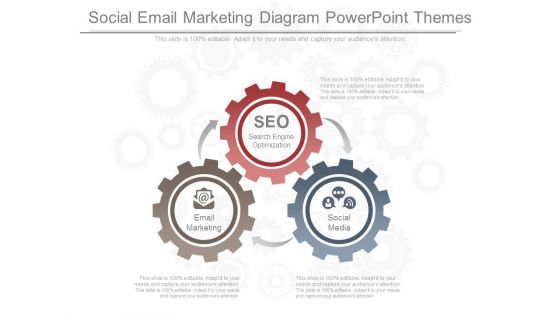 Social Email Marketing Diagram Powerpoint Themes