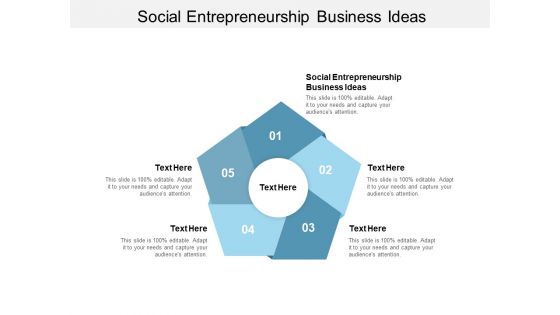 Social Entrepreneurship Business Ideas Ppt PowerPoint Presentation Inspiration Icons Cpb