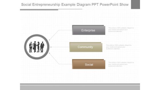 Social Entrepreneurship Example Diagram Ppt Powerpoint Show