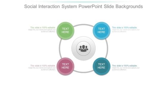 Social Interaction System Powerpoint Slide Backgrounds