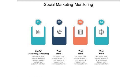 Social Marketing Monitoring Ppt PowerPoint Presentation Icon Samples Cpb