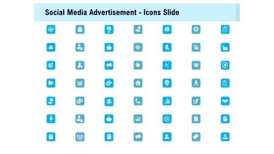 Social Media Advertisement Icons Slide Ppt Show Outfit PDF