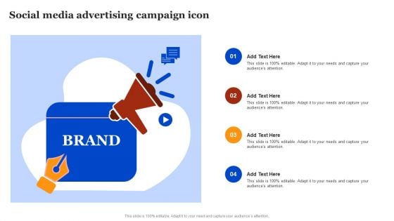 Social Media Advertising Campaign Icon Download PDF