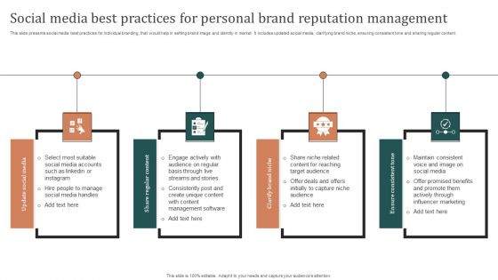 Social Media Best Practices For Personal Brand Reputation Management Microsoft PDF