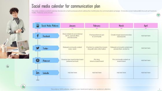 Social Media Communication Plan Ppt PowerPoint Presentation Complete Deck With Slides