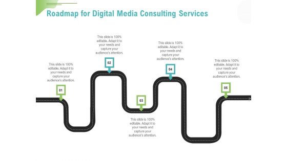 Social Media Consulting Roadmap For Digital Media Consulting Services Professional PDF