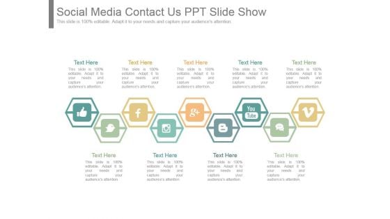 Social Media Contact Us Ppt Slide Show Social Media Contact Us Ppt Slide Show