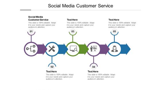 Social Media Customer Service Ppt PowerPoint Presentation Icon Brochure Cpb