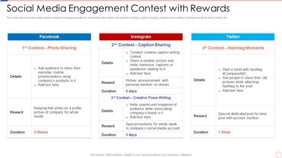 Social Media Engagement To Increase Customer Engagement Social Media Engagement Contest Microsoft PDF Social Media Engagement To Increase Customer Engagement Social Media Engagement Contest Microsoft PDF